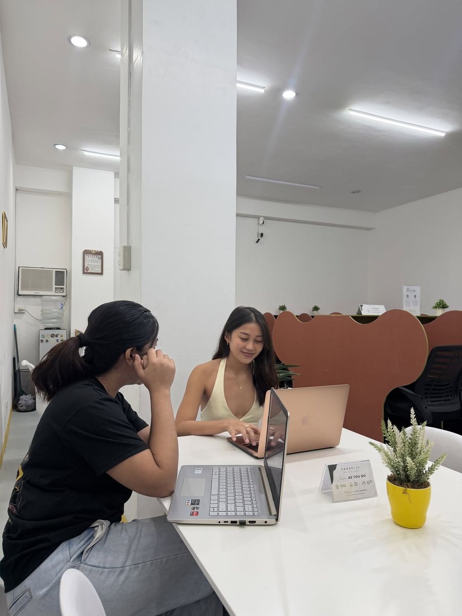 FocusLab coworking space in Talisay City, Cebu - lounge and break area