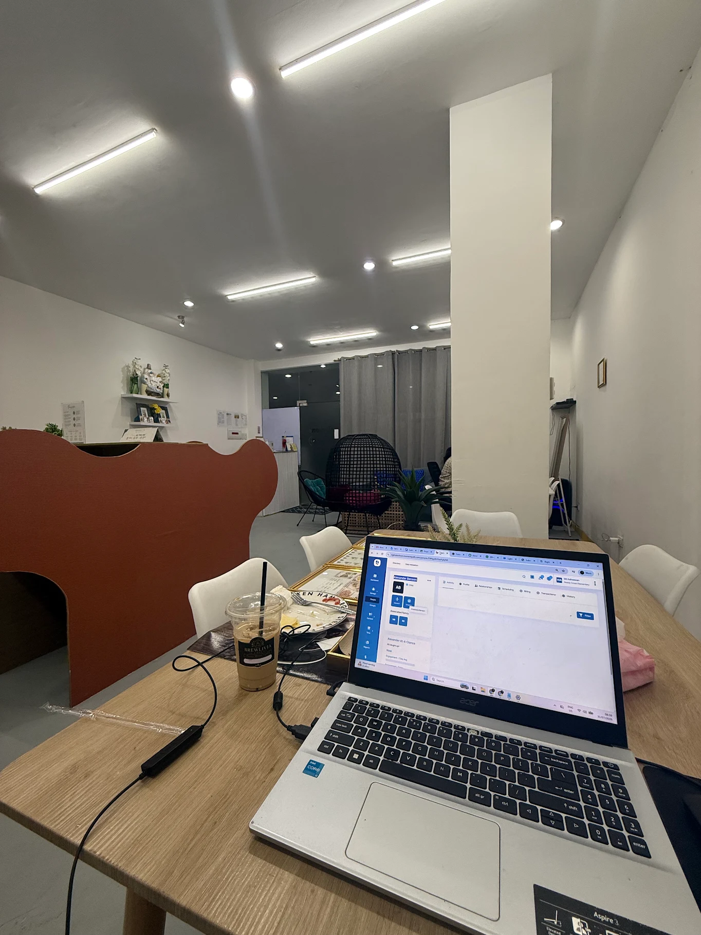 FocusLab coworking space reception and workspace setup, photo from a Google review by Will A.